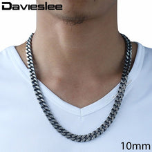 Load image into Gallery viewer, Gunmetal Curb Cuban Link Necklace