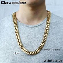 Load image into Gallery viewer, Paved Rhinestones Cuban Chain Necklace