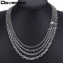 Load image into Gallery viewer, Silver Tone Chain Necklace