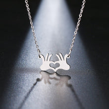 Load image into Gallery viewer, Palm Heart Necklace