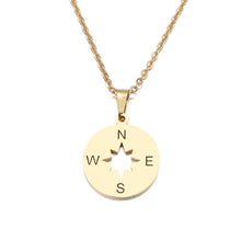 Load image into Gallery viewer, Tiny Round Compass Necklace