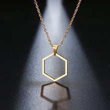 Load image into Gallery viewer, Minimalist Hexagonal Necklace