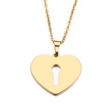 Load image into Gallery viewer, Heart Lock Necklace